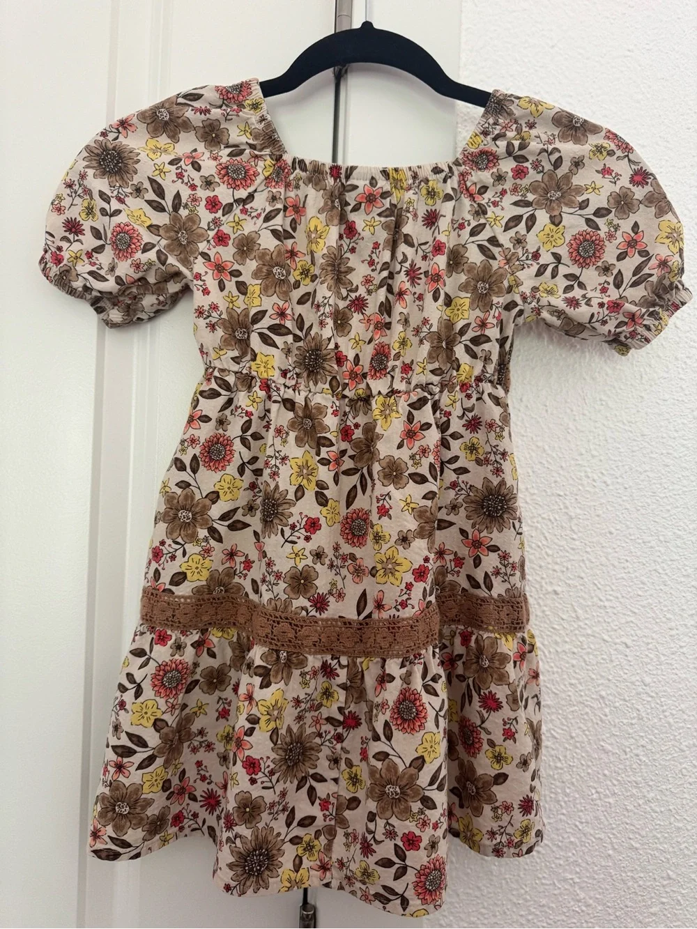 Zac Kids by Zac Posen Girls Floral Cotton Dress Size Small 4-5